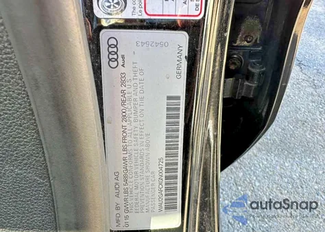 2016 Audi A7 Prestige из США, поврежденный, VIN WAU2GAFCXGN004725